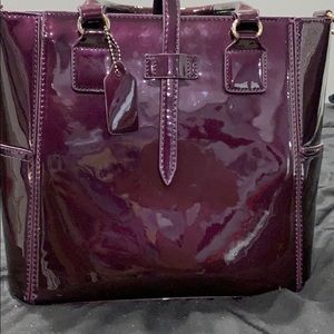 Plum Purple Faux Leather Purse
